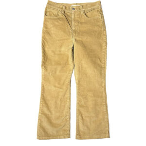 Levi’s Premium Ribcage Bootcut Corduroy Pants Cords Hi-Rise Crop 30x25 Camel